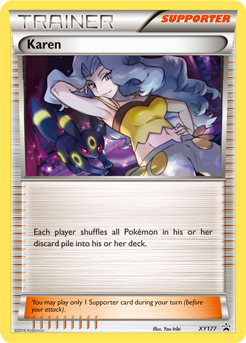 Karen XY177 Pokémon card from XY Promos for sale at best price