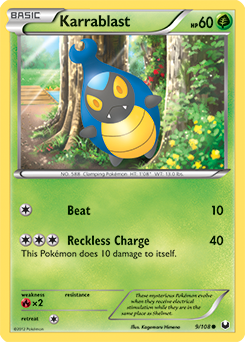 Karrablast 9/108 Pokémon card from Dark Explorers for sale at best price