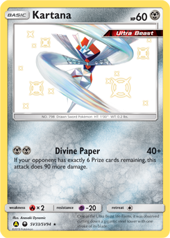 Kartana SV33/SV94 Pokémon card from Hidden Fates for sale at best price