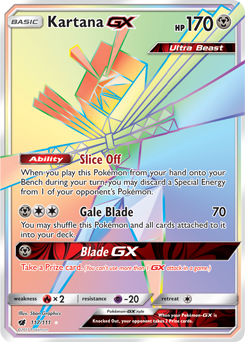 Kartana GX 117/111 Pokémon card from Crimson Invasion for sale at best price