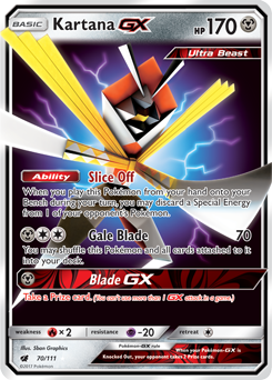 Kartana GX - 106/111 - Full Art Ultra Rare - Pokemon Singles