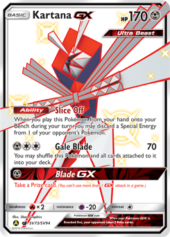 Kartana GX SV73/SV94 Pokémon card from Hidden Fates for sale at best price