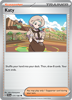 Uncommon Pokémon card Katy 177/198 from Scarlet & Violet expansion