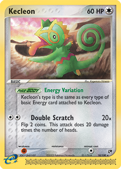 Carte Pokémon Kecleon 18/100 de la série Ex Tempête de Sable en vente au meilleur prix