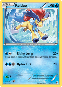 Keldeo 48/149 Pokémon card from Boundaries Crossed for sale at best price