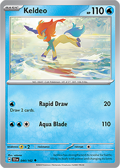 Keldeo 44/162 Pokémon card from Temporal Forces for sale at best price