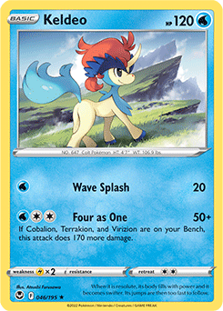 Keldeo 046/195 Pokémon card from Silver Tempest for sale at best price