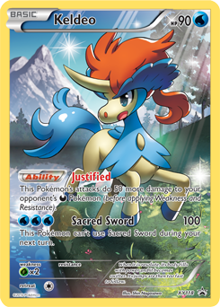 Promo Pokémon card Keldeo XY118 from XY Promos expansion