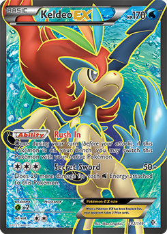 Keldeo EX 142/149 Pokémon card from Boundaries Crossed for sale at best price