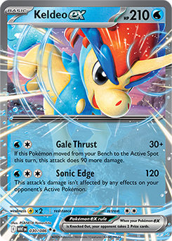 Double rare Pokémon card Keldeo ex 30/86 from White Flare expansion