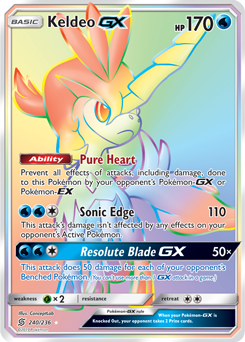 Keldeo GX 240/236 Pokémon card from Unified Minds for sale at best price