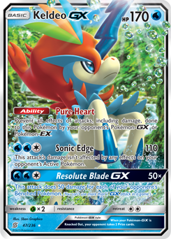 Keldeo GX 47/236 Pokémon card from Unified Minds for sale at best price