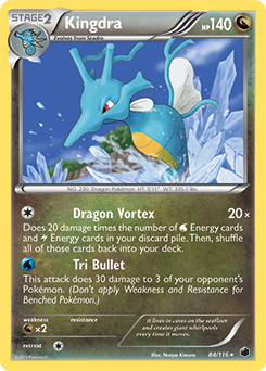 Kingdra 84/116 Pokémon card from Plasma Freeze for sale at best price