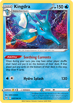 Kingdra 037/196 Pokémon card from Lost Origin for sale at best price