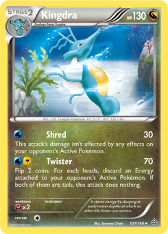 Kingdra 107/160 Pokémon card from Primal Clash for sale at best price