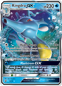 Kingdra GX 18/70 Pokémon card from Dragon Majesty for sale at best price