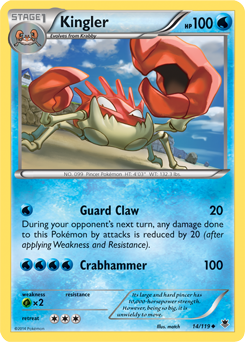 Kingler 14/119 Pokémon card from Phantom Forces for sale at best price