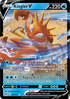 Kingler V 028/172 Pokémon card from Brilliant Stars for sale at best price