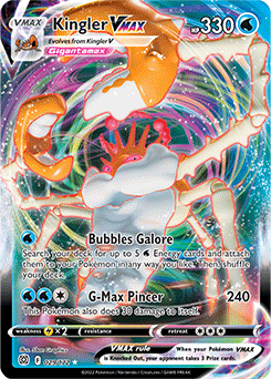 Kingler VMAX 029/172 Pokémon card from Brilliant Stars for sale at best price