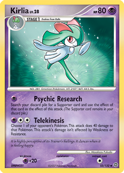 Kirlia 53/132 Pokémon card from Secret Wonders for sale at best price