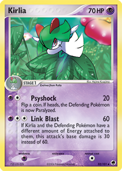 Carte Pokémon Kirlia 32/101 de la série Ex Île des Dragons en vente au meilleur prix