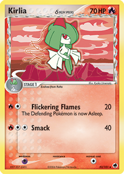 Carte Pokémon Kirlia 33/101 de la série Ex Île des Dragons en vente au meilleur prix