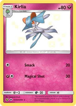 Shining Pokémon Pokémon card Kirlia SV35/SV94 from Hidden Fates expansion