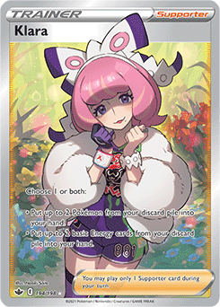 Klara 194/198 Pokémon card from Chilling Reign for sale at best price