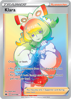 Klara 217/198 Pokémon card from Chilling Reign for sale at best price