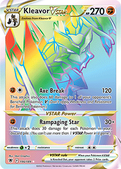 Kleavor VSTAR 196/189 Pokémon card from Astral Radiance for sale at best price