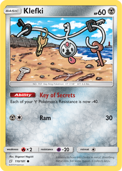 Klefki 110/181 Pokémon card from Team Up for sale at best price