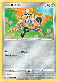 Klefki 186/264 Pokémon card from Fusion Strike for sale at best price