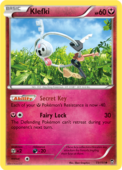 Klefki 73/111 Pokémon card from Furious Fists for sale at best price