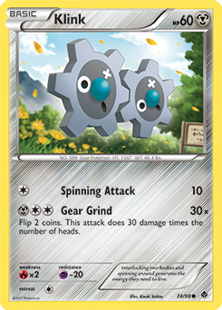 Klink 74/98 Pokémon card from Emerging Powers for sale at best price