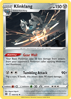 Klinklang 104/172 Pokémon card from Brilliant Stars for sale at best price