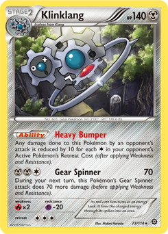 Klinklang 73/114 Pokémon card from Steam Siege for sale at best price