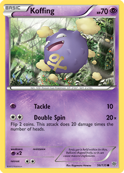 Koffing 56/135 Pokémon card from Plasma Storm for sale at best price