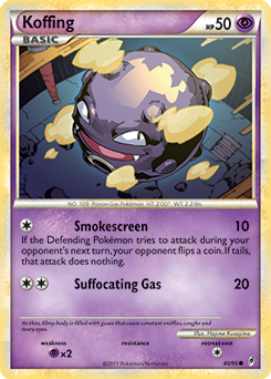 Koffing 60/95 Pokémon card from Call of Legends for sale at best price