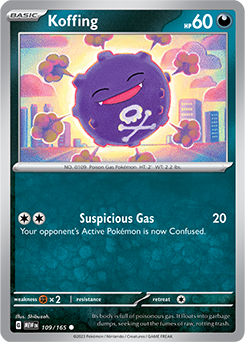 Koffing 109/165 Pokémon card from 151 for sale at best price