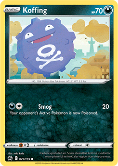 Koffing 075/159 Pokémon card from Crown Zenith for sale at best price