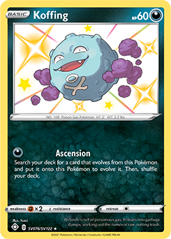 Shining Pokémon Pokémon card Koffing SV076/SV122 from Shining Fates expansion
