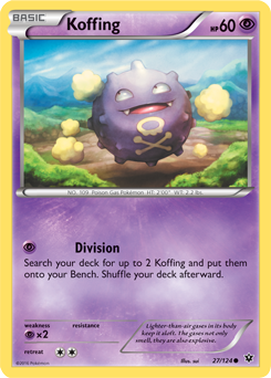 Koffing 27/124 Pokémon card from Fates Collide for sale at best price