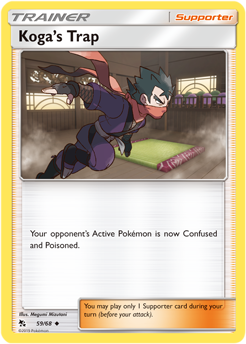 Koga's Trap 59/68 Pokémon card from Hidden Fates for sale at best price