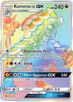 Kommo-o GX 159/145 Pokémon card from Guardians Rising for sale at best price