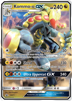 Kommo-o GX SM71 Pokémon card from Sun and Moon Promos for sale at best price