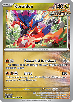Koraidon 119/162 Pokémon card from Temporal Forces for sale at best price