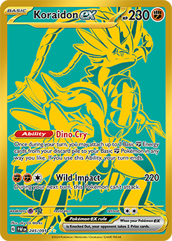Koraidon ex 245/91 Pokémon card from Paldean fates for sale at best price