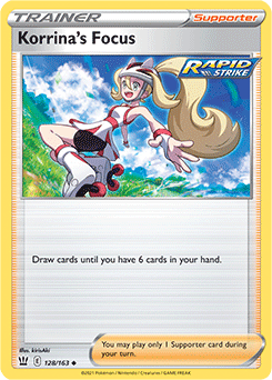 Korrina's Focus 128/163 Pokémon card from Battle Styles for sale at best price