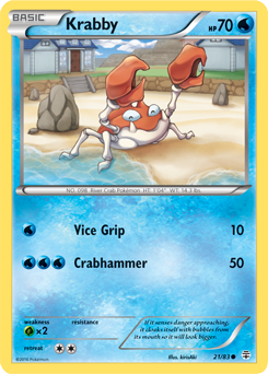 Krabby 21/83 Pokémon card from Generations for sale at best price