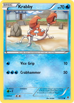 Krabby 13/119 Pokémon card from Phantom Forces for sale at best price